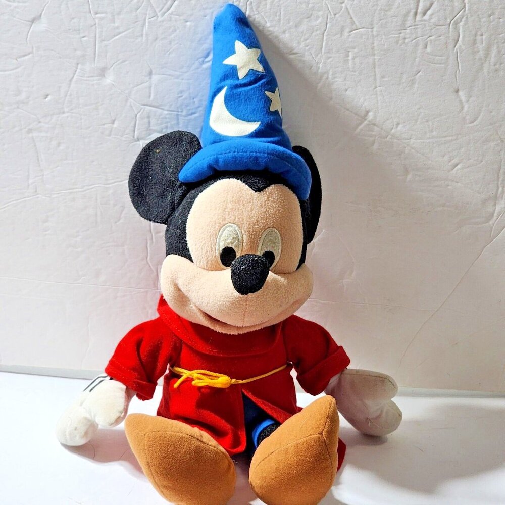 Disney Mickey Mouse Sorcerer Magician Wizard‎ Plush Doll 17" Just Play